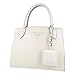Prada Womens Saffiano Leather Monochrome Bianco White Top Handle Handbag 1BA156 (New)