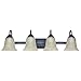 Feit Electric 73806 4-Light Led Vanity Fixture, Oil Rubbed Bronze, 29-5/8", Uses (4) 26W Integrated Led Modules, 25.875 " x 30.25 " x 18.125"