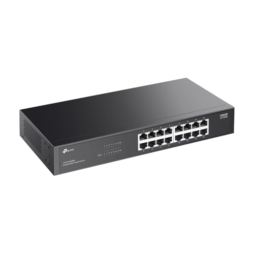 TP Link Commutateur Gigabit 16 ports pour bureau / montage en rack auto apprentissage de direction MAC MDIMDIX automatique négociation automatique QoS conception sans ventilateur technologie de - vue 4