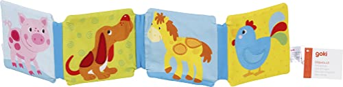 Goki - Fabric Drawing Book with Bell and Sound Sheet Coloring Notebooks, Multicoloured (65252) - Image 2