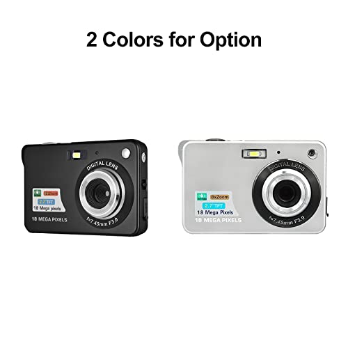 Câmera digital portátil 720p filmadora de vídeo 18mp foto 8x zoom anti-vibração tela tft grande bate