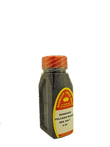 Marshalls Creek Spices (st29) HAWAIIAN VOLCANO BLACK SEA SALT COARSE 8 oz