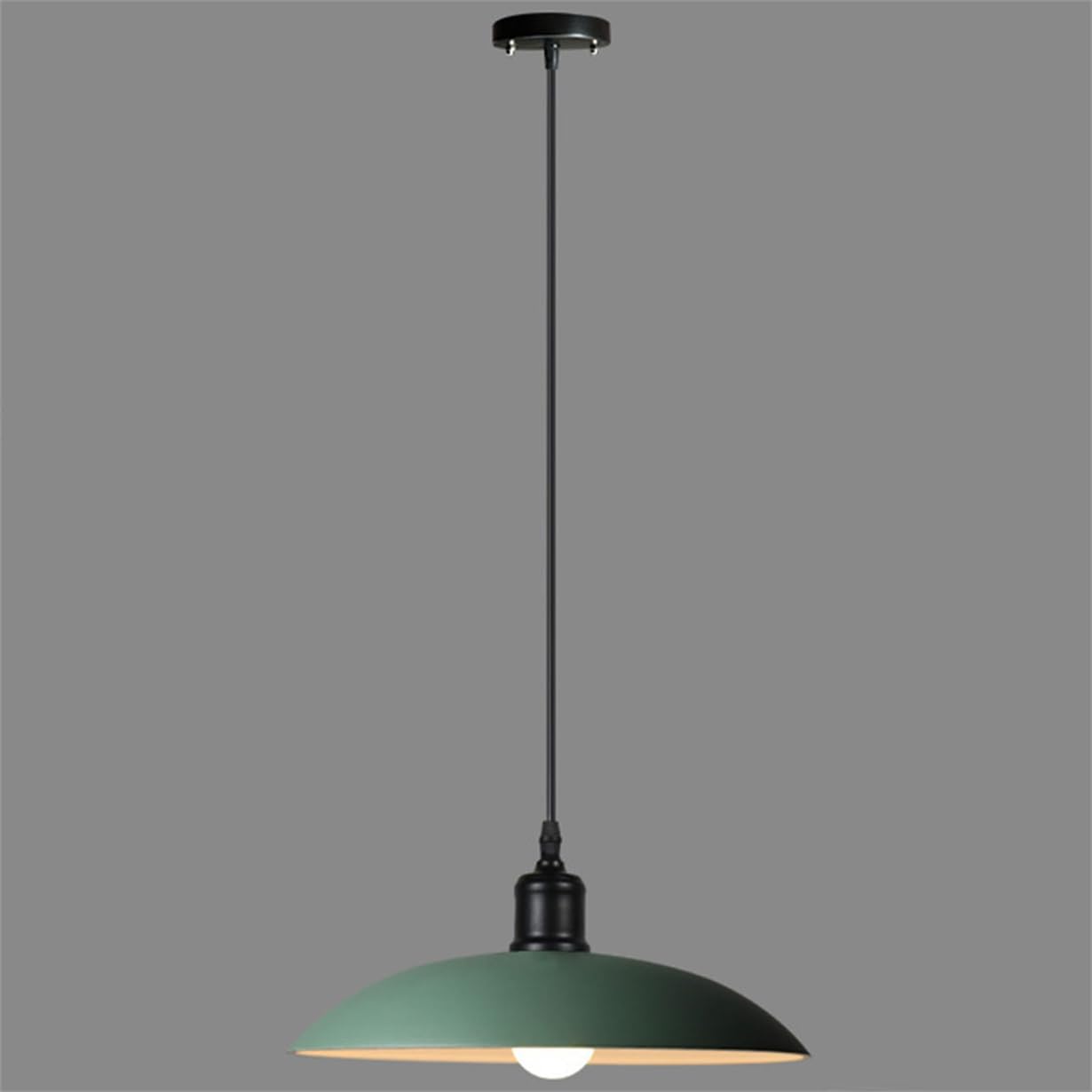 YGZPALH American Modern Metal Pendant Light Black Scandinavian Style Fixtures Danish Style Bar Counter Pendant Light Matte Finish for Dining Room Bedroom Restaurant Bathroom Home Decoration