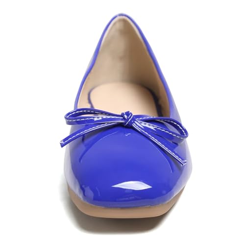 Image of Dear Time Women's Casual Foldable Ballet Flats Square Toe Ballerina Flats Shoes Comfortable