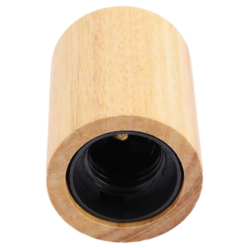 Portalámparas de madera E27 Hemobllo con fundas de vela para techo, pack de 2 7
