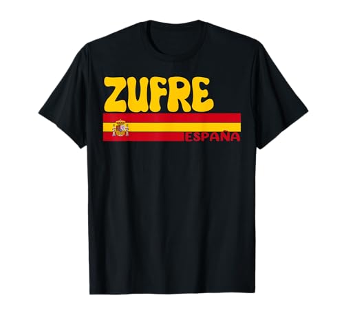 Retro ZUFRE Ciudad España Vintage Estética Vacaciones de Verano Camiseta