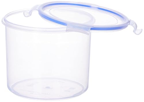 Image of Aristo Lock & Fresh 120 Plastic Storage Container For Storing grains, pulses, rice, wheat etc set of 4-2100 ML,Transparent Clear, Large (17 (D) x 14.5 CM)
