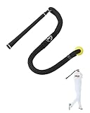Cusprtm Golf Swing Trainer Rope with Real Standard Club Grip – Authentic Tour Feel for Speed & Lag – Rope Golf Swing Trainer for Timing – Warm-up Golf Training Rope with Soft Safety Head (Black)