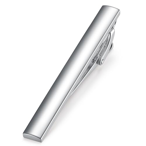 Image of HONEY BEAR 5cm /5.4cm /6cm Mens Tie Clip Bar for Normal Size Steel Business Wedding Gift 1.97 inch /2.12 inch /2.36 inch