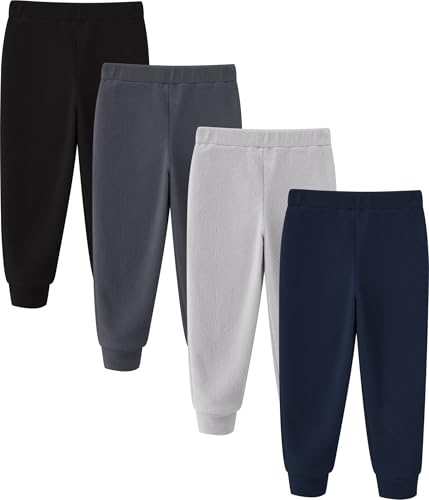 Image of Toddler Boys Warm Fleece Lined Microfleece Pants, 2-6 Years