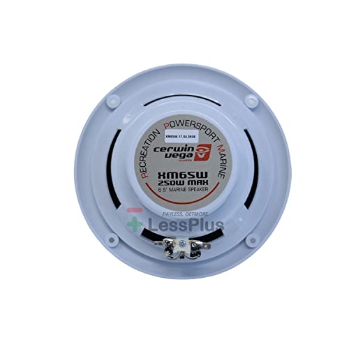 Image of Cerwin Vega XM65W 6.5 inch 120W 2-Way Coaxial Speakers Marine Grade White (Pair)