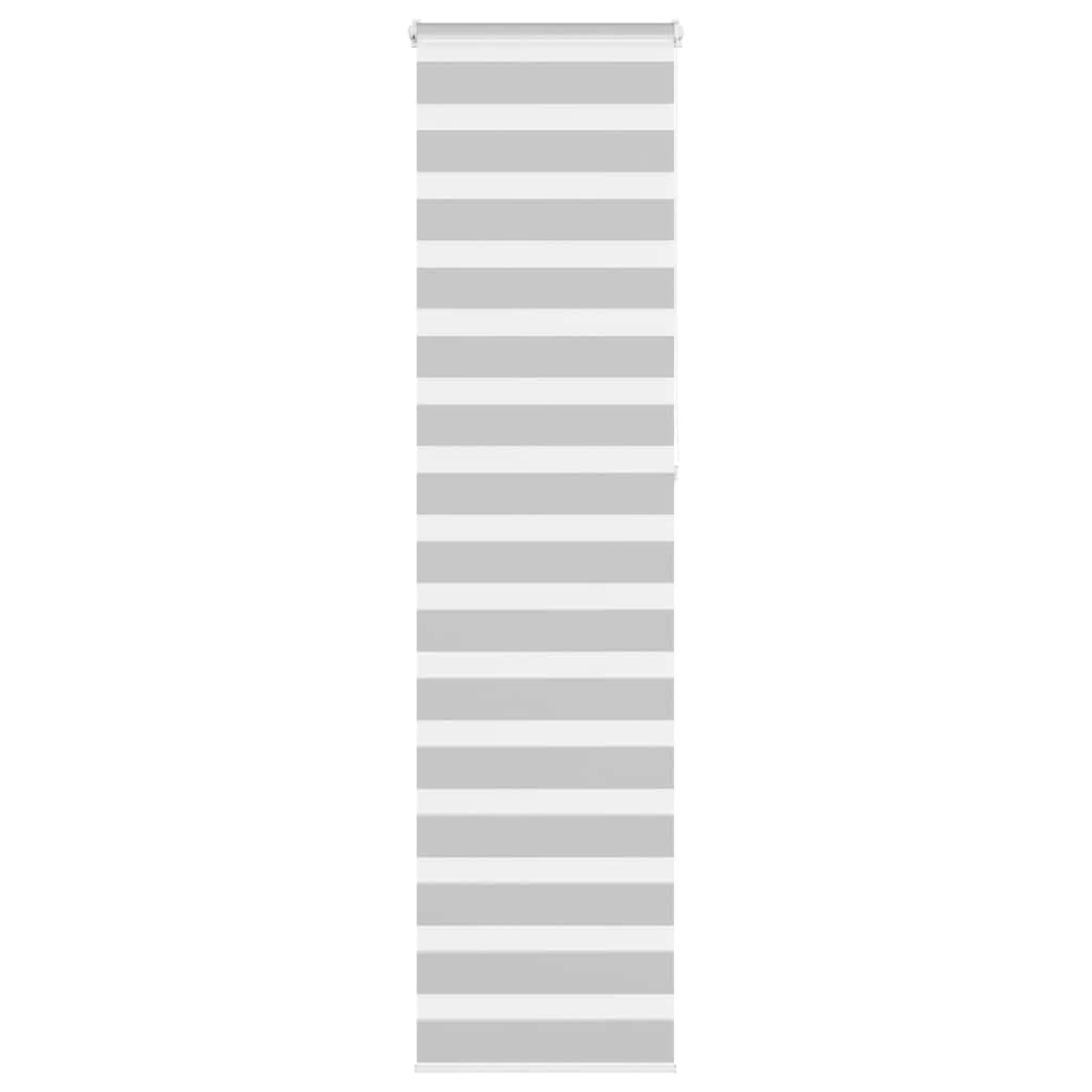 vidaXL Zebra Blinds - Light Grey Polyester Roller Shade 65x230cm