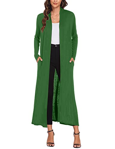 Image of Bluetime Women Floor Length Open Front Cardigan