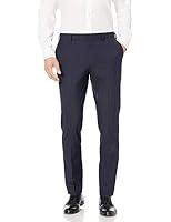 Amazon Essentials Herren Knitterarme Stretch-Anzughose, Schmale Passform, Marineblau, 28W / 28L