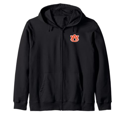 Auburn Tigers Left Chest Icon Officially Licensed Zip Hoodie