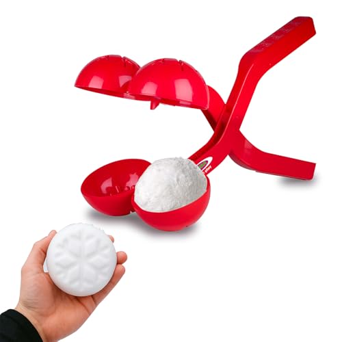 JAMARA 461146 Snow Play Duo   Pinzas para Bolas de Nieve (38 cm), Color Rojo