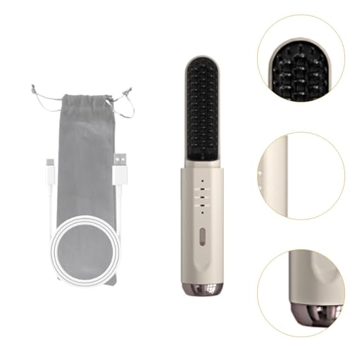Almencla Escova de Cabelo Sem Fio para Uso em Viagem, Branco