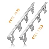 SZJHXIN Stove Gap Filler, Stove Gap Covers Stainless Steel, Adjustable 13.8-27.5 in(2 Pack), Heat Resistant, Gas Stove Side Gap Protector, Silver