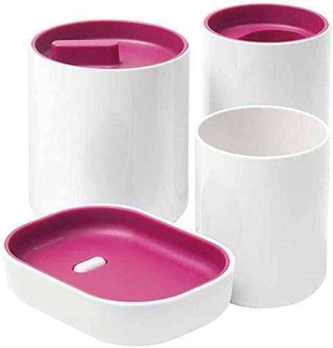 Ensemble de toilette créatif violet d'exception avec tasses de rinçage design pour salle de bain