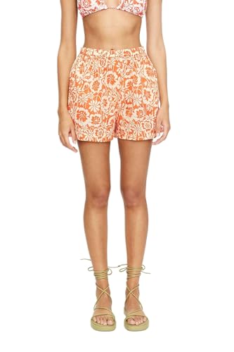 Short de plage Compania Fantastica motif fleurs corail léger été