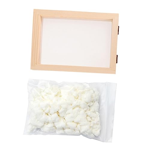 HOMSFOU Papermaking Supplies Mould Set for Paper Making 1 Set of DIY Paper Crafting Tools Dry Pulp