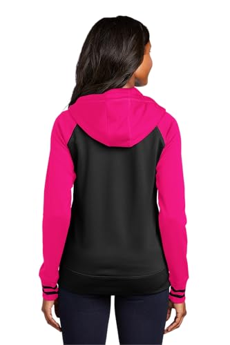 SPORT-TEK Women's Sport-Wick Varsity Fleece Full Zip Hooded Jacket3