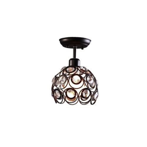 Lustre plafonnier LED moderne en cristal pour sublimer l'allée de chambre