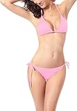 [Ｋａｙｉｙａｓｕ] レディース 水着 オーバーウェア ビキニ セパレーツ 無地 二点セット 海水浴 水泳 温泉 女性用NO3 (Free Size, ピンク)