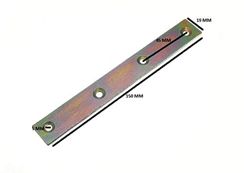 Plaques d'assemblage en acier YZP 150mm lot de 100 pour jonction bois - 2