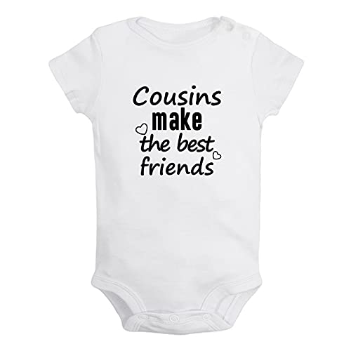 Cousins Make The Best Friends - Mono para recién nacido, diseño de mamelucos, blanco, 18 meses