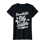 Photo Gallery promosso a big sister gender reveal sister appreciation maglietta Photo Gallery promosso a big sister gender reveal sister appreciation maglietta