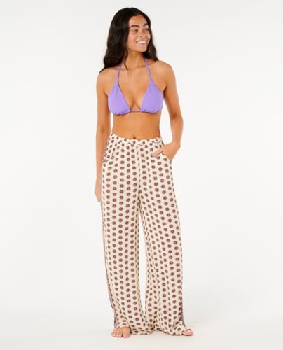 Rip Curl Women’s Cala Nights Wide-Leg Beach Pants – Lightweight Print Pull-On Trousers4