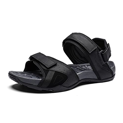 Men Shoes Men Soft Sandals Breathable Roman Male Canvals Beach Sandals Water Shoes Large Size(D,43 Code)