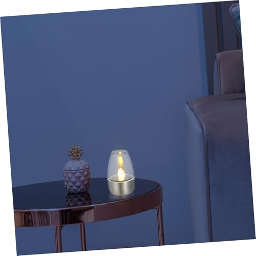 Lámpara solar recargable de luz cálida con base ORFOFE para decoración exterior 5