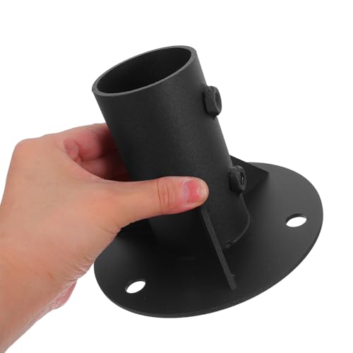 Soporte de poste de cerca con montaje versátil y base de acero resistente 4