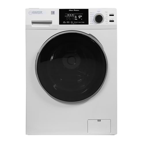 Equator Front Load Washer 1.9 Cu.Ft, Sanitize Wash, Allergen Cycle, 1400 RPM, 110V, Quiet, Energy Efficient Apartment Washer
