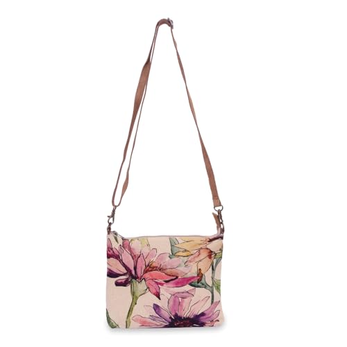 Wild Aster Floral Bag for Women - Flower Purses for Women, Canvas, Casual Summer Purse, Summer Handbags2