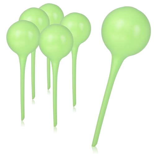 COM-FOUR® 6x automatisk vattning för krukväxter - vattendispenser för växter - vattningskula för att vattna blommor - hydrospikes - 345 ml (03 stycken - grön)