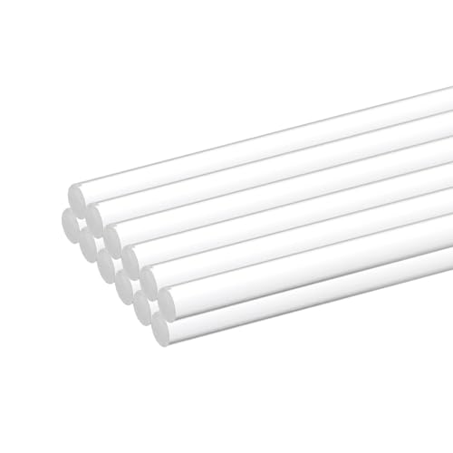 Image of MECCANIXITY 12pcs Acrylic Round Rods 5 /32 inch x 12 inch Clear Acrylic Dowel Rods Sticks Plastic Sticks Strip for DIY Crafts Lighting Gardening Decoration - 4mm x 300mm