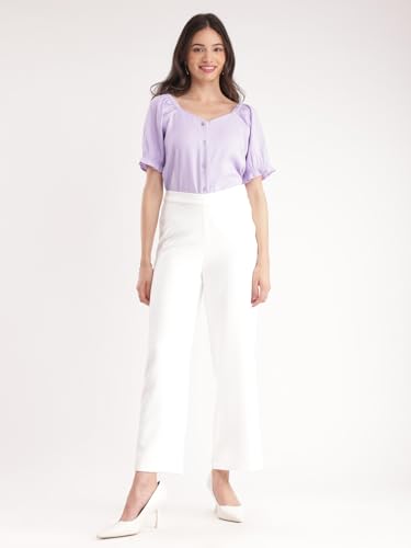 Image of FableStreet Wide Leg Pants - Off White