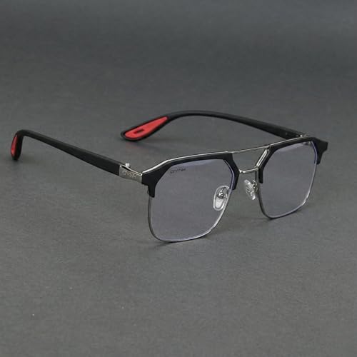 Image of GYNK Square Frame Sunglasses for Men | Premium Metal Frame Sunglasses | Fashion Eyewear for Driving, Travel, Riding, Outdoor Activities, Beach & Daily Wear