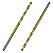 Greycore Tools 1/4 Inch x 6 Inch Cobalt Aircraft Extension Bit – 2 Pack M35 Cobalt Drill Bit, Industrial Titanium Coating – Drill Bits for Steel, Hard Metal, Cast Iron, Wood, Plastic (1/4
