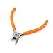 Aexit Orange Plastic Hand Operated Tools Coated Anti SLI-p Handgrip Diagonal Cutting Plier Wire Cutter 4.3