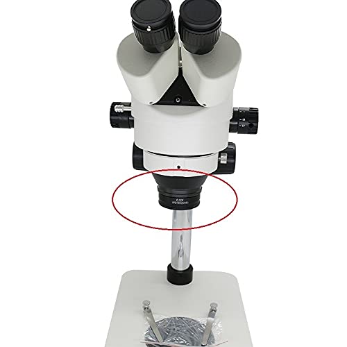 Microscope 0.5X Objective Lens, Stereo Microscope, ?Mounting Size M42 M48 M50 M52 x 0.75mm, Working Distance 160 mm Auxiliary Lens(Mounting Thread 52mm)