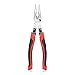Long Nose Pliers Industrial Multi-Tool Pliers with Wire Stripper/Crimper/Cutter Function, Heavy Duty Plier, 8-1/2 inch NEWACALOX