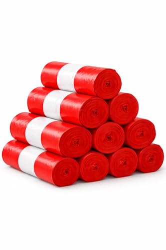 Bolsas de Basura Extra Resistentes Galga 120 – 85 x 105 cm – Color Rojo – Alta Capacidad y Antidesgarro – 10 Rollos de 10 Bolsas – Uso Profesional y Doméstico