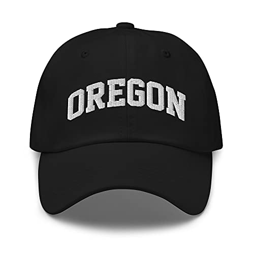Oregon Vintage State Athletic Style Dad hat Black