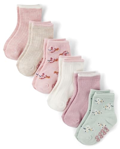 The Children's Place Baby Girl's and Toddler Midi Socks Variety Pack