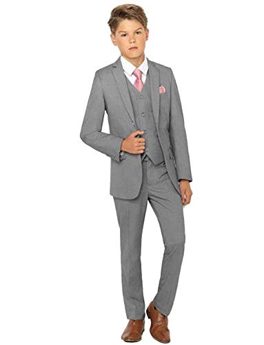 Costume garçon mariage bleu marine ensemble 3 pièces de cérémonie pour fête et bal