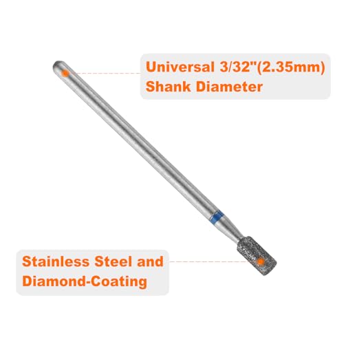 HARFINGTON 6 piezas brocas de diamante 3mm para fresado miniatura 4